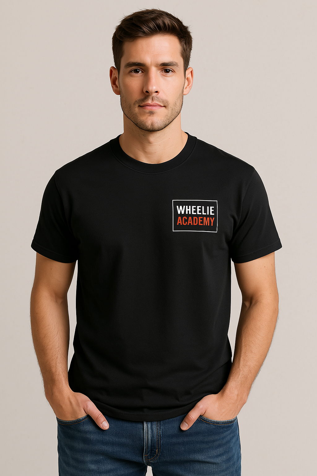 Wheelie Academy T-Shirt β Motorcycle Stunt, Wheelie Event Shirt, Machines for Sale